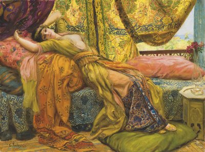 Liegende Schönheit von Georges Antoine Rochegrosse