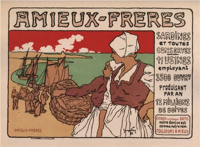 Amieux Freres Poster, 1899 von Georges Fay