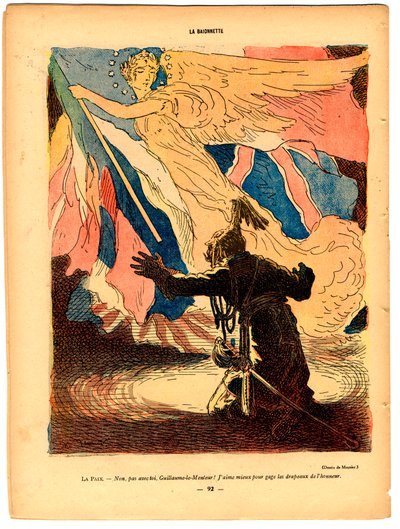 La Baionnette, Satirisch in Farben von Georges Meunier