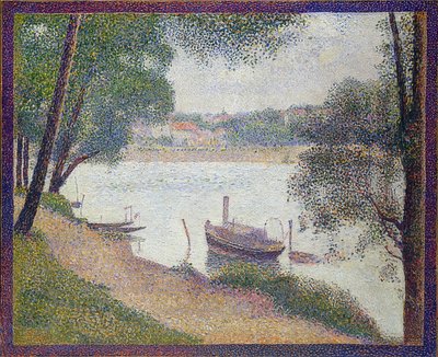 Graues Wetter, Grande Jatte von Georges Seurat