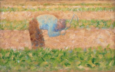 Mann mit einer Hacke von Georges Seurat