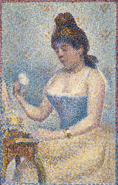 Junge Frau, die sich pudert, 1889 von Georges Seurat