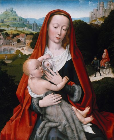 Jungfrau und Kind, ca. 1490 von Gerard David