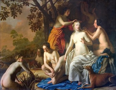 Diana mit ihren Nymphen von Gerard van Honthorst