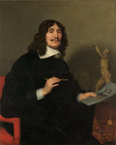 Porträt eines Künstlers von Gerard van Honthorst