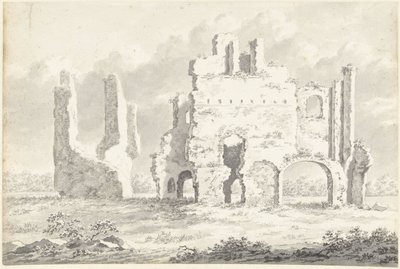 Ruine der Abtei von Rijnsburg von Gerardus Johannes Verburgh