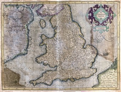 England von Gerardus Mercator