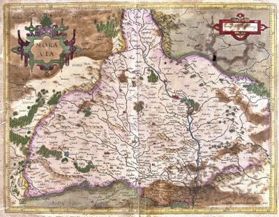 Mähren, Tschechische Republik (Gravur) von Gerardus Mercator