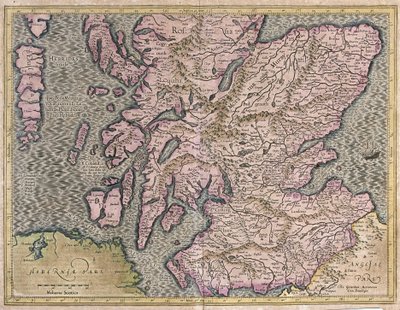 Schottland, Großbritannien von Gerardus Mercator