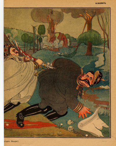 La Baionnette, Satirisch in Farben von Gerda Marie Frederike Wegener