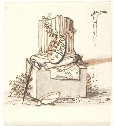 Eine gebrochene Säule von Gerhard Ludvig Lahde