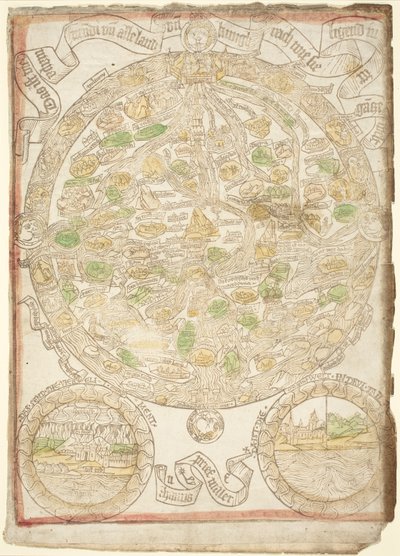 Weltkarte von German 15th Century