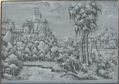 Landschaft mit einem Schloss von German 16th Century