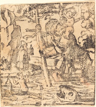 Heiliger Christophorus von German 16th or 19th Century