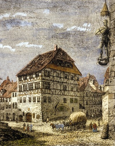 Albrecht Dürers Haus in Nürnberg, Deutschland von German School
