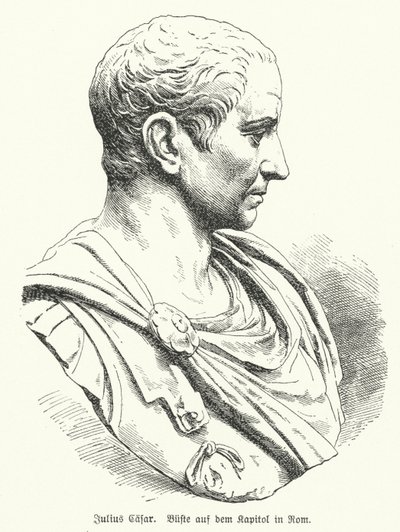 Büste von Julius Caesar von German School