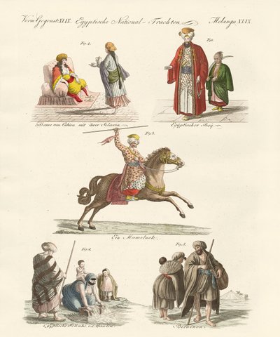 Ägyptische Kleider von German School