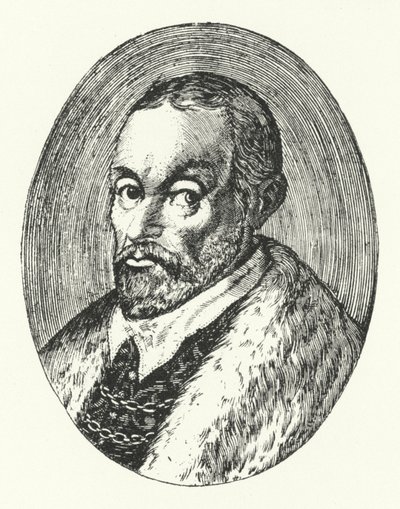 Giovanni Guarini, italienischer Dichter (Stich) von German School