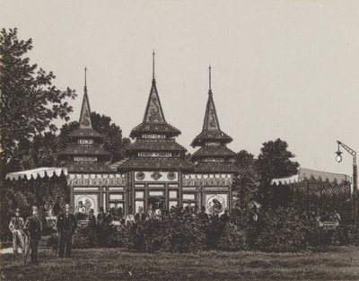 Japanischer Porzellan Pavillon Fischern von German School