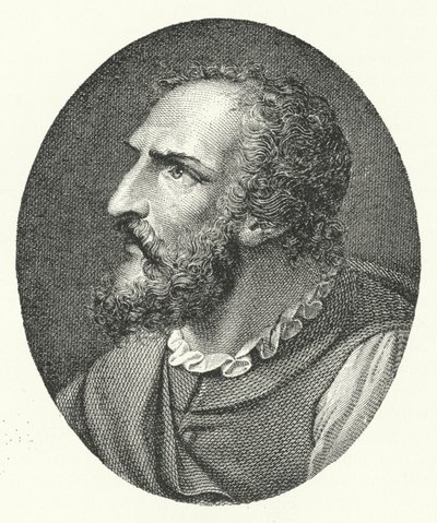 Ludovico Ariosto, italienischer Dichter (Stich) von German School