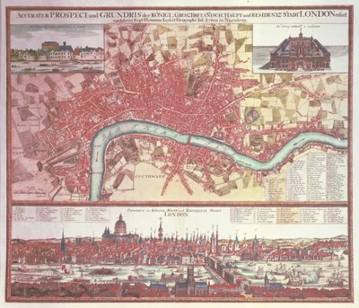 Karte von London von German School