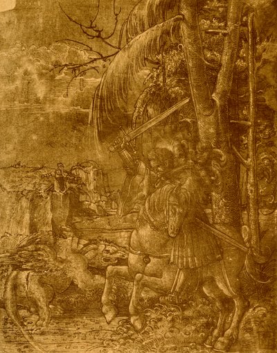 St. Georg tötet den Drachen von German School