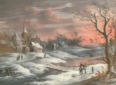 Winterlandschaft von German School