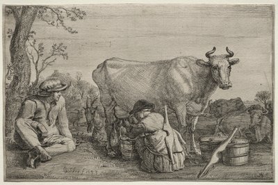 Die Milchmagd, 1643 von Gerrit Claesz. Bleker