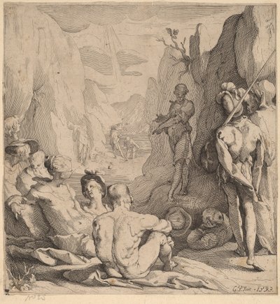 Johannes der Täufer predigt von Gerrit Pietersz Sweelinck