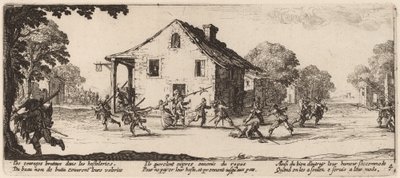 Plünderungsszene von Gerrit van Schagen after Jacques Callot