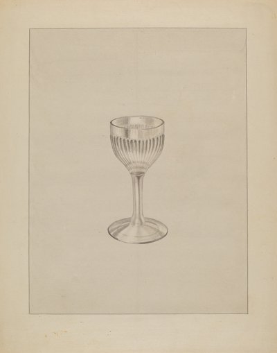 Weinglas, ca. 1936 von Gertrude Lemberg