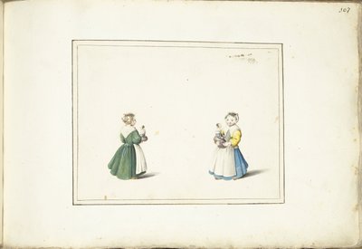Zwei Mädchen mit einer Puppe von Gesina ter Borch