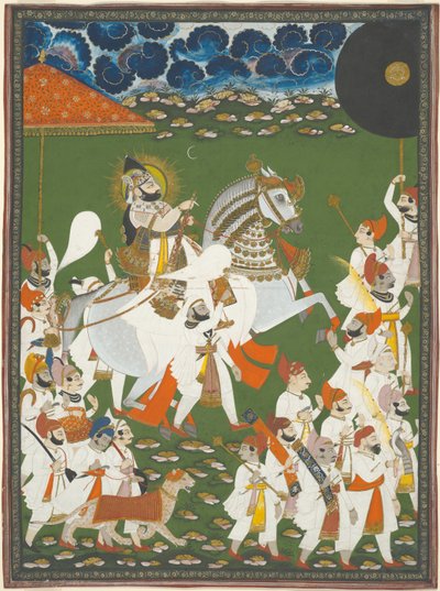 Maharana Bhim Singh in Prozession von Ghasi