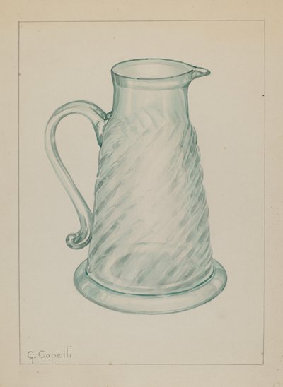 Melassekrug, ca. 1937 von Giacinto Capelli