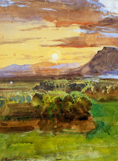 Landschaft von Caserta von Giacinto Gigante