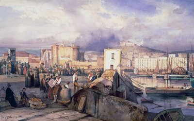 Hafen von Neapel von Giacinto Gigante