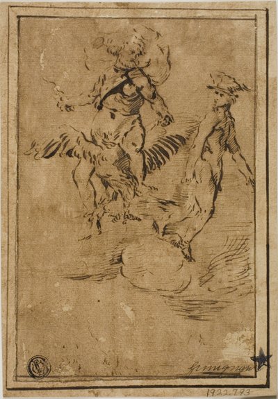 Jupiter und Merkur in den Wolken von Giacinto Gimignani