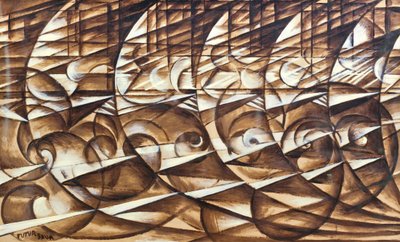 Dynamische Expansion und Geschwindigkeit von Giacomo Balla