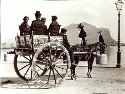 Sizilianischer Karren, aus Leben in Palermo von Giacomo Brogi