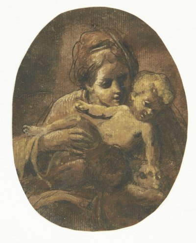 Madonna mit Kind von Giacomo Cavedone