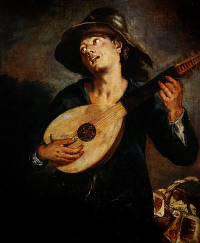 Sänger mit Laute von Giacomo Francesco Cipper