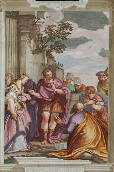 Scipios Gnade, Haupthalle, ca. 1565 von Giambattista Zelotti