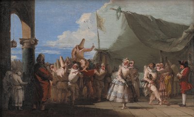 Der Triumph von Pulcinella, 1760-1770 von Giovanni Domenico Tiepolo