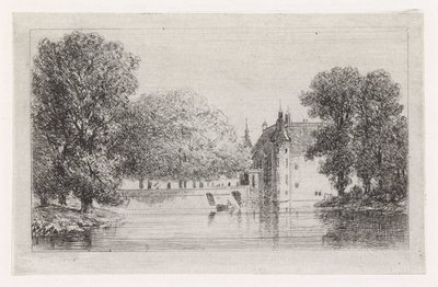 Schloss am Wasser von Gijsbertus Johannes Verspuy