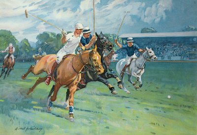 Polo in Hurlingham, Der Westchester Cup, 1936 von Gilbert Holiday