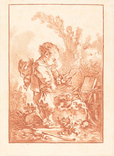 Le Maraudeur Der Dieb, ca. 1769 von Gilles Demarteau