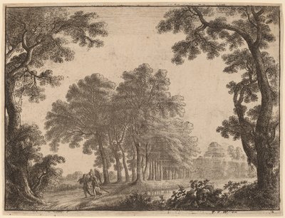 Landschaft mit Tobias und dem Engel von Gilles Neyts