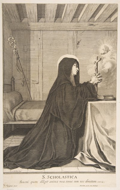 Heilige Scholastika von Gilles Rousselet