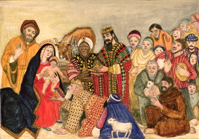 Weihnachtsszene von Gillian Lawson