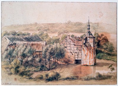 Landschaft mit Häusern, um 1643-1687 von Gillis Neyts